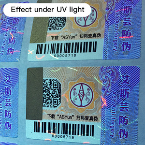 Pegatinas de código QR genuinas para verificación de números de serie personalizadas, etiquetas inteligentes antifalsificación para protección de marca - Product Image 3