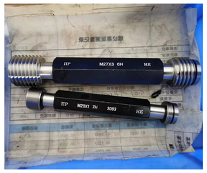 Nhà máy tùy chỉnh số liệu Un bsw NPT nptf npsm R RB RC RP PT API bspp bspt spline chủ đề cắm đo - Product Image 3