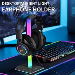 Rgb אוזניות לעמוד משחקי מחשב PC, עבור כל אביזרי אוזניות, אור הסביבה משחק מחשב שולחני