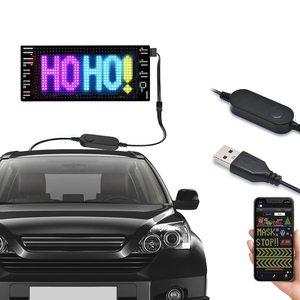 LEDマトリックスパネルBluetooth APPコントロールUSB 5VフレキシブルLEDスクリーンスクロールテキストパターンアニメーションLEDサインディスプレイ - Product Image 1
