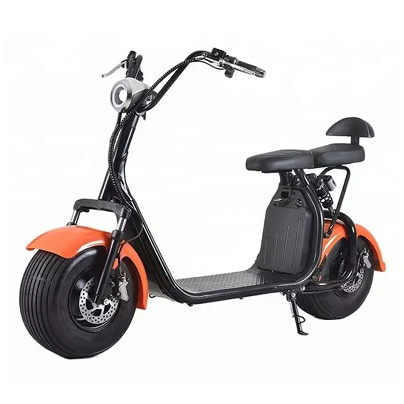 Bicicleta eléctrica de 1000w para adulto, batería de litio, neumático ancho, para montar en moto citycoco