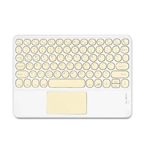 For IPad&amp;PhoneQuiet Bluetooth <strong>Keyboard</strong> with Touchpad,10 Inches,With Mouse Set,7-Colors Backlit, Portable