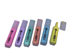 Corea Evidenziatori con Punta a Scalpello Carino Macron set 6 Colori Ad asciugatura rapida Pennarelli - Product Image 3