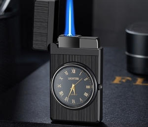<strong>Clock</strong> Watch Directly Inflatable <strong>Lighter</strong> Creative Metal Cigarette <strong>Lighter</strong> Personality Gift - Product Image 2