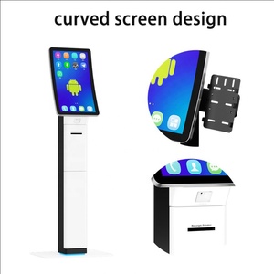 In Stock 23.6/32'' R1500 Curved Screen <strong>Linux</strong> Android 1920*1080P Nfc/rfid Card Reader Qr Code Scanner Self-service Payment Kiosk - Product Image 6