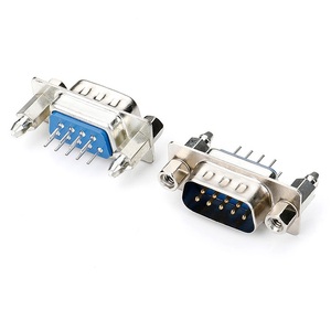 D-SUB 9Pin ตัวเชื่อมต่อชาย db9 ปลั๊ก V/T ประเภทตัวเชื่อมต่อ 4-40 # Nut DB 9 ปลั๊กสําหรับ PCB - Product Image 2