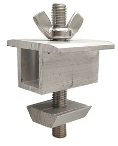 Bảng điều khiển năng lượng mặt trời Mount nur nhôm Kẹp Giữa 30mm/35mm/40mm/45mm và trung tâm bảng điều khiển năng lượng mặt trời C kẹp mái và khung lắp - Product Image 3