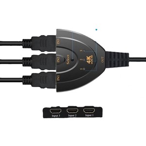 4K HDTV 3-Port 3-in-1スイッチセレクターPS3 PS4 PS5 Xbox 360用アダプターケーブル付きモニタースピーカー用その他のデバイスアプリケーション - Product Image 2