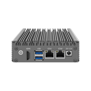 Intel Celeron Dual Lan RJ45 Fanless Mini Compute Windows 11 Pro/ Linux Micro X86 Industrial Mini PC <strong>GPIO</strong>/COM