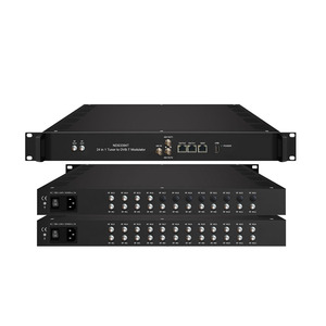 Modulador DVB-T multiportadora de entrada RF y salida RF de sintonizador FTA 16 en 1 de alto rendimiento para sistemas de radiod