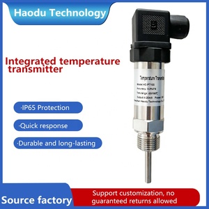 Wholesale 24V DC Industrial <strong>Temperature</strong> Transducer RTD PT100 Transmitter 4-20MA for Water Applications OEM Customizable - Product Image 2