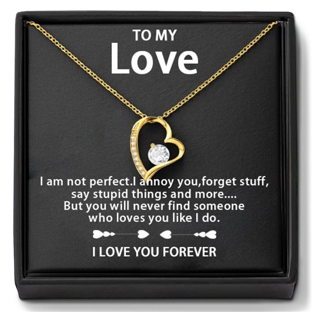 Necklace (gold) + Card gift box