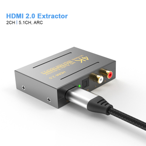 Extractor de Audio 4K HDMI EARC ARC HDMI a convertidor de Audio 5,1 a convertidor de Audio óptico con salida de Audio