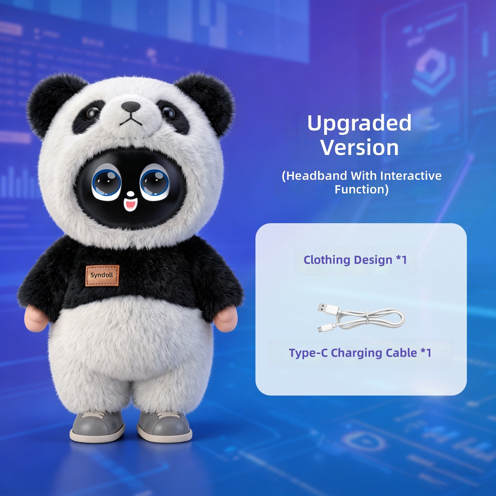 Vêtements de panda robotiques IA améliorés