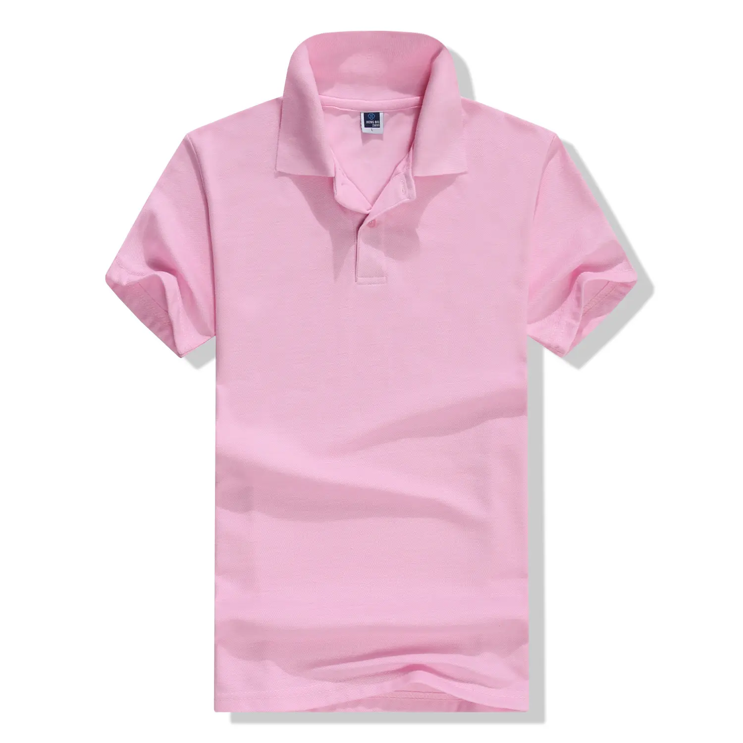 Polo pequeño bordado para mujer, nuevo diseño, Color rosa