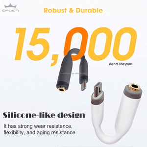 Usb Type C /8pin至3.5毫米Aux适配器Type-c Usb C至3.5插孔音频电缆耳机电缆转换器耳机适配器 - Product Image 3
