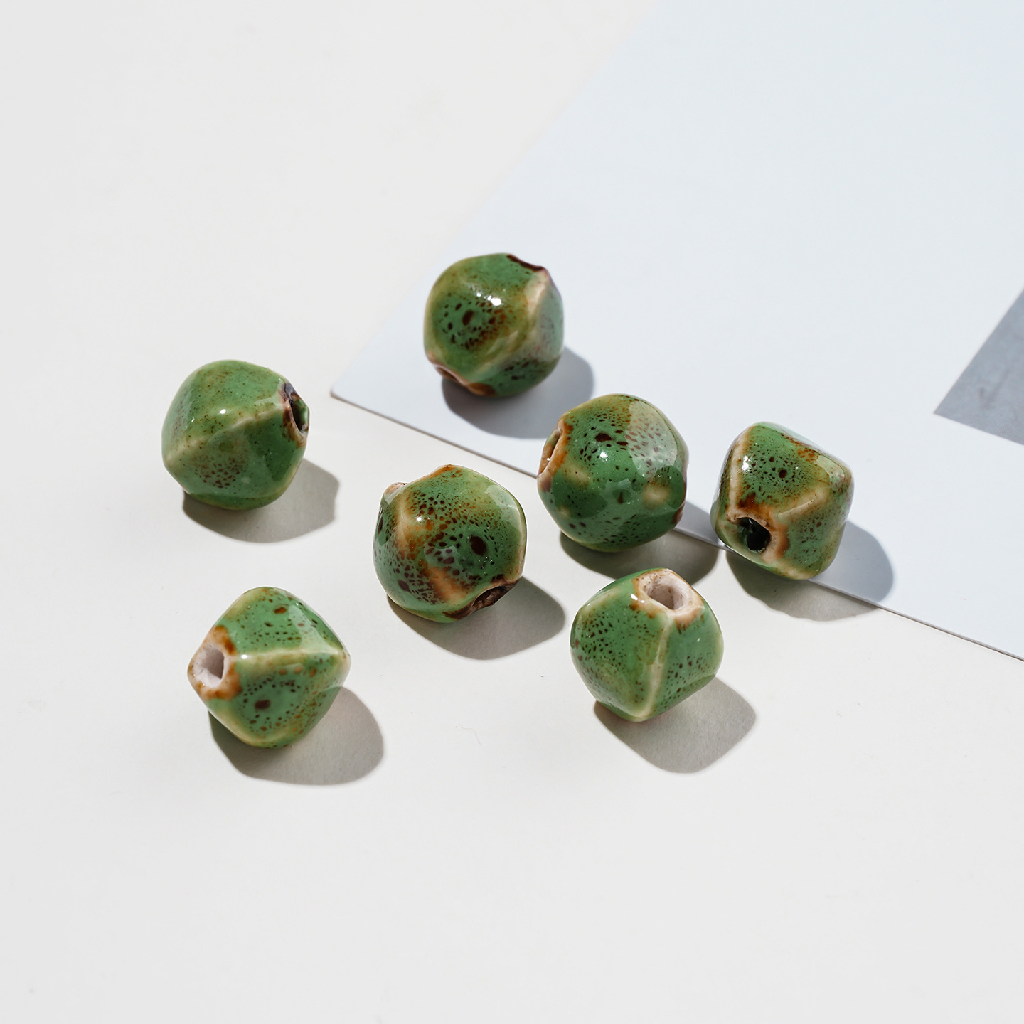 Irregular green glaze