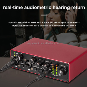 演播室录音用2通道USB音频接口外部乐器音频声卡混音器产品 - Product Image 6