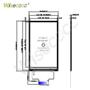 Wisecoco Hmi Uart Display RS485 Touch opzionale modulo Lcd Display RS232 4.3 pollici TFT modulo schermo seriale per industriale - Product Image 5
