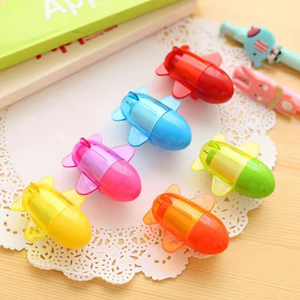 Promotional Cute Kawaii Cartoon <strong>Small</strong> Rocket Shape Plastic Ballpoint Pen 1.0mm <strong>Writing</strong> Width for Student Kids Elementary School - Product Image 6