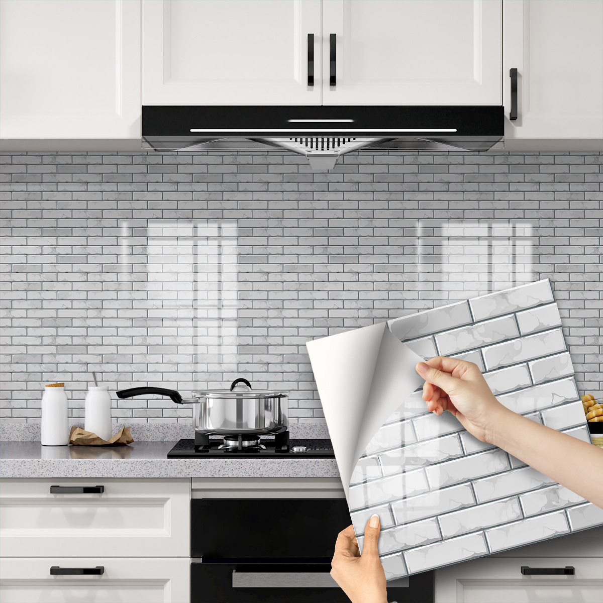 White brick pattern