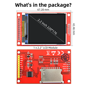 2.2 pollici SPI schermo LCD Monitor 220*176 RGB 65K modulo Display LCD a colori per Arduino