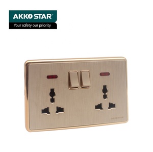 AKKOSTAR Home 2 Way <strong>Switch</strong> 3 Pin <strong>Multi</strong> <strong>Function</strong> Plug WALL <strong>Switch</strong> <strong>Socket</strong> - Product Image 2