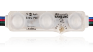 DC 12v ip68 kore tasarım led modülü 5050 RGB 3 led ultrasonik led modülü tabela için lens ile - Product Image 2