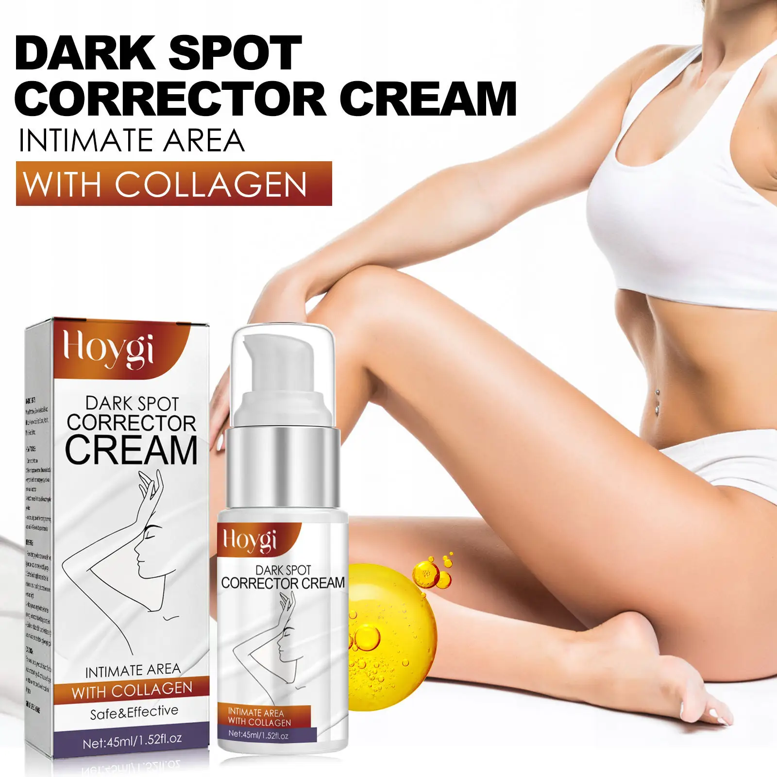 Hoygi Wholesale Moisturizing Repairing Darkness Joint Blackness Radiance and Body Skin Whitening Cream