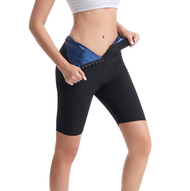 Pantalones de 5/8 con recubrimiento azul completo abotonado