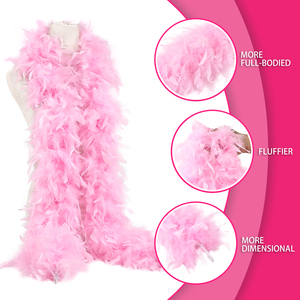 45g 80g 120g Turkey <strong>Feather</strong> <strong>Boa</strong> For 2 Yards Heavy Weight Chandelle <strong>Feather</strong> Craft <strong>Boa</strong> <strong>Supplier</strong> - Product Image 1