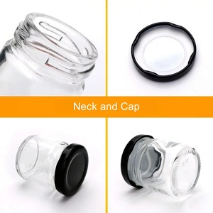 Küçük 25ml 30ML 50ml 75ml Mini cam reçel mum kavanoz hediyeler için şeker için Metal kapaklar ile el sanatları baharat düğün parti iyilik - Product Image 3