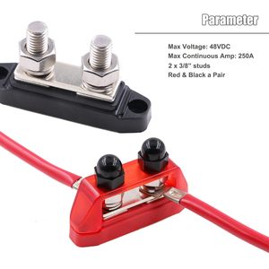 <strong>Busbar</strong> <strong>Dual</strong> 3/8 Studs Terminal Power Distribution Block for Auto Car Marine Boat - Product Image 4