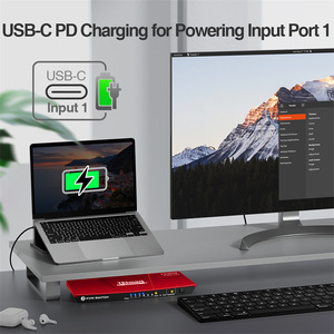 TESmart KVM Switch with 3 USB C <strong>Input</strong> Port 1 HDMI <strong>Output</strong> HDCP 2.2 L/R <strong>Audio</strong> Out HDR 10 EDID Type C 3X1 4K 60HZ KVM Switches - Product Image 3