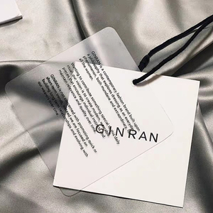 Design Printing Plastic Pvc Embossed Brand Name Logo Paper Garment Labels Woven <strong>Strings</strong> <strong>Custom</strong> Clothing Hang <strong>Tags</strong> - Product Image 1