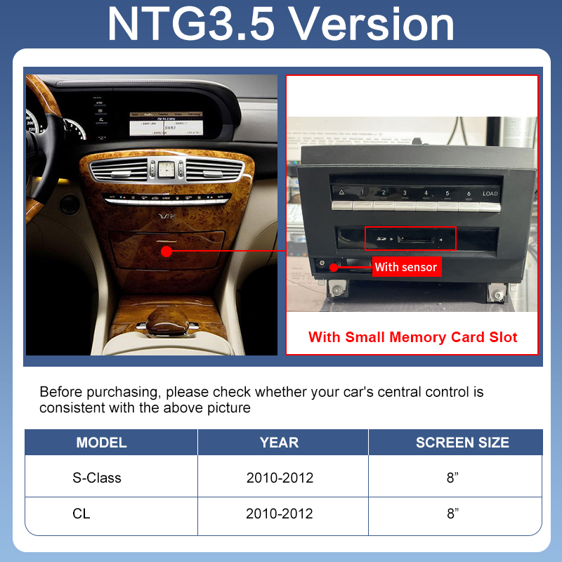 For NTG3.5 vehicles