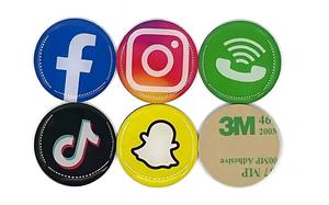 <strong>Programable</strong> NFC Acrylic Plate for Google Review, Instagram Review Use in Restaurant Shop Nfc Stand Custom - Product Image 6