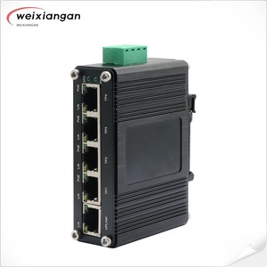 100 Gigabit Ethernet Port Switch mit flamm hemmendem QoS-Gehäuse Leichter Routing-Glasfaser-AC-Konverter - Product Image 4