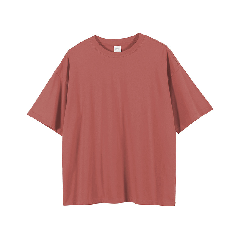 Maglietta oversize-rosso scuro