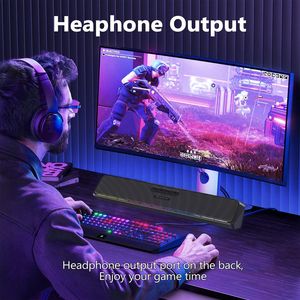 RGB LED Display Wireless <strong>Computer</strong> Speakers 5W Output Power USB C Powered Surge Clear Sound for Desktop PC Laptop <strong>Monitor</strong> - Product Image 6