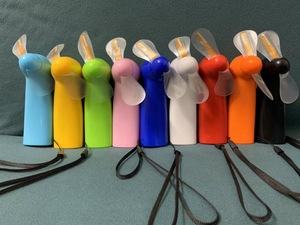 PINBO nuevo Mini portátil práctico LED personalizado batería promoción ventilador programable texto Flash Pantalla de mano eléctrico LED mensaje ventilador - Product Image 6