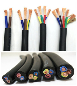 Çok iletken kraliyet kordon esnek kablo RVV 2 3 4 5 çekirdek 0.75 1 1.5 2.5 4 6 MM elektrik kablo tel güç kablosu - Product Image 6
