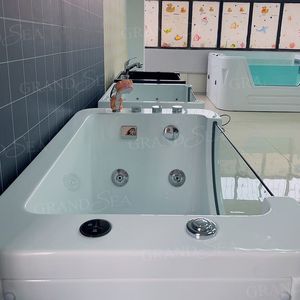 Bañera de Spa eléctrica avanzada para mascotas, independiente con desinfección de ozono, baño de burbujas, funciones de masaje para limpieza de mascotas - Product Image 4