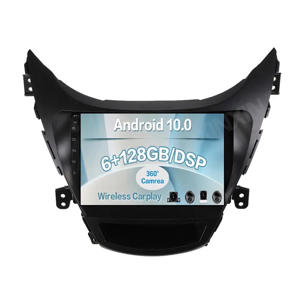 Android10 QLED schermo lettore DVD per Auto video per Hyundai Elantra 2010-2013 GPS DSP 5GHz WIFI carplay Auto RDS Radio