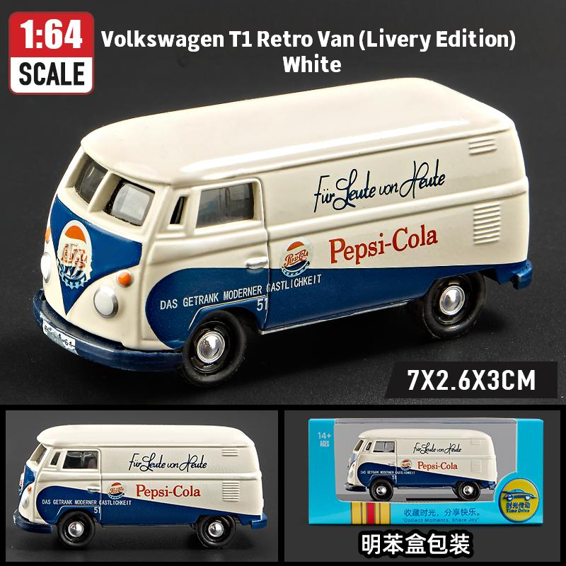 Furgoneta retro Volkswagen T1 (edición Livery) - Blanca