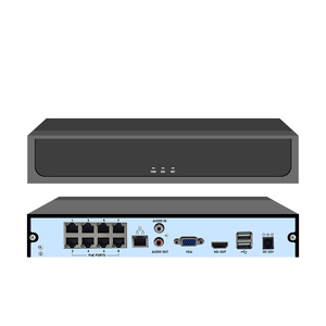 JideTech NVR 8CH Entrada y Salida Max Network Video Recorder H.265 Soporte 1 Disco Duro Max 14TB CCTV NVR Soporte Multi-idioma
