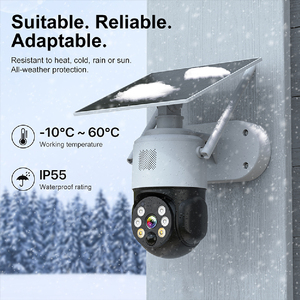 Sistema de cámara de seguridad para el hogar sin cables con luz negra Solar Ip Cam Aov Cámara para exteriores Cámara DE SEGURIDAD Record 24/7 Cámara solar - Product Image 6