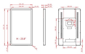 23.8 pollici rete WiFi 7.1 Android esterno segnaletica digitale Display pubblicitario per la costruzione di affari tipo LCD applicazione Video - Product Image 6