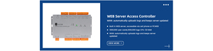 Controllo accessi 2 porte TCP/IP Web Embedded Software FD-ACN2A