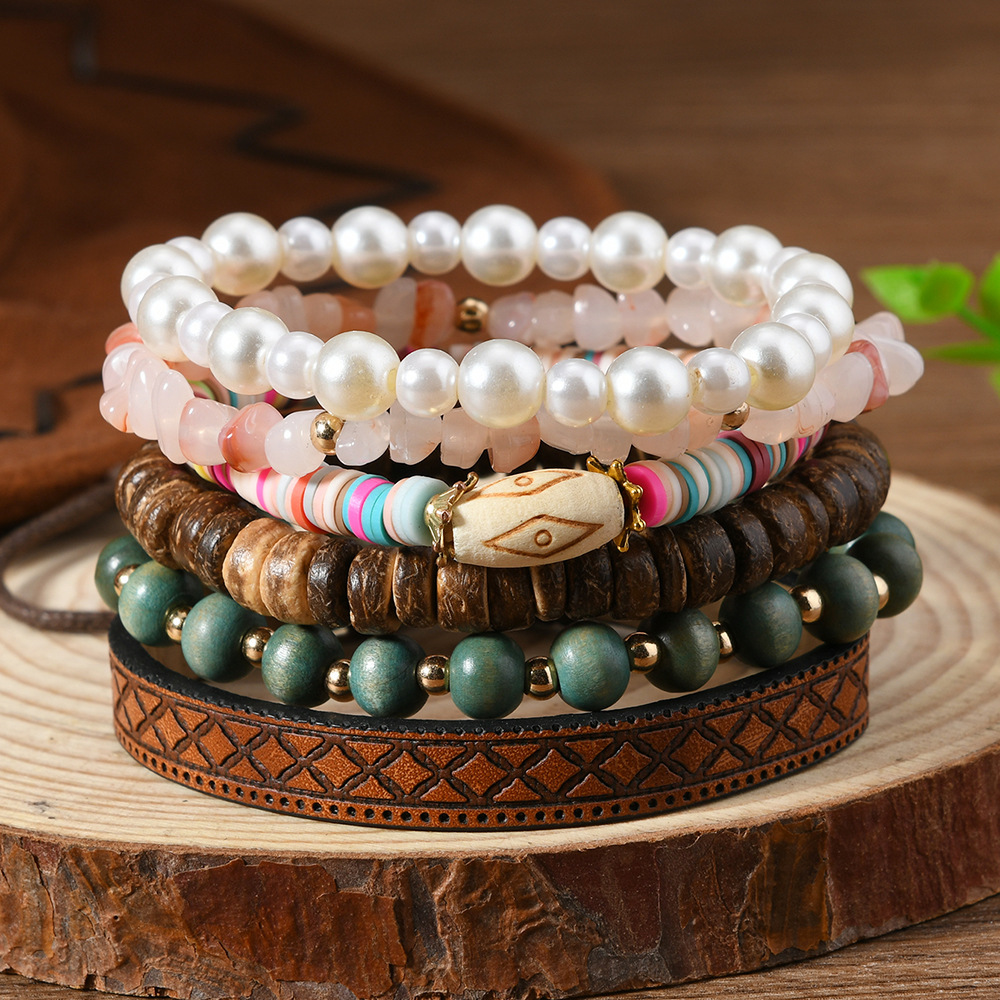 Ensemble 6 pièces perles